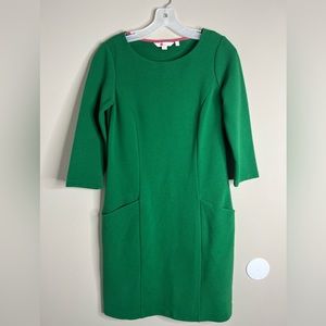 Boden 4R Green Jasmine Ottoman Dress